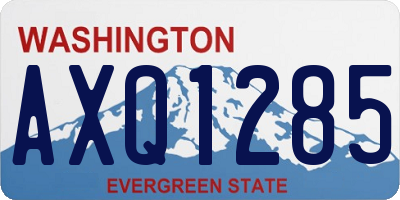 WA license plate AXQ1285