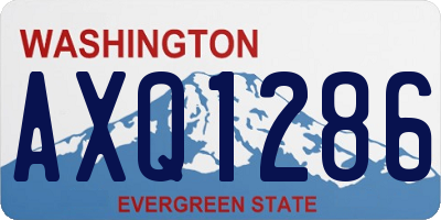 WA license plate AXQ1286