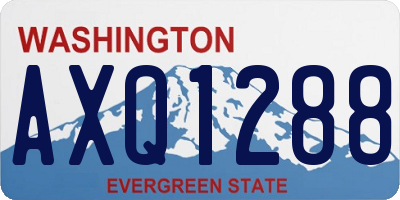 WA license plate AXQ1288
