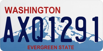 WA license plate AXQ1291