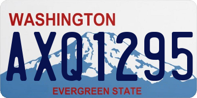 WA license plate AXQ1295