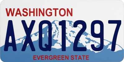 WA license plate AXQ1297