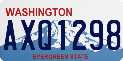 WA license plate AXQ1298