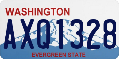 WA license plate AXQ1328