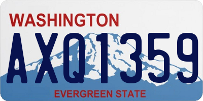 WA license plate AXQ1359