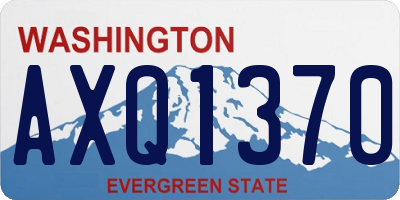 WA license plate AXQ1370