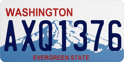 WA license plate AXQ1376
