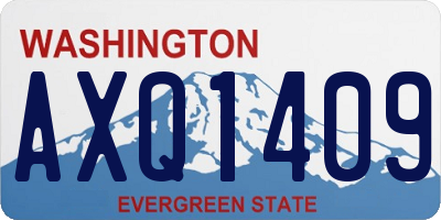 WA license plate AXQ1409
