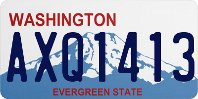 WA license plate AXQ1413