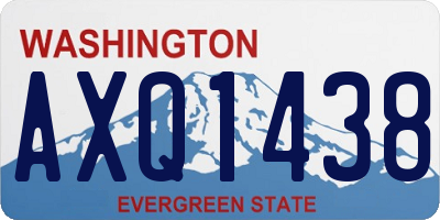 WA license plate AXQ1438