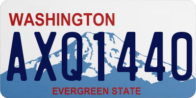 WA license plate AXQ1440