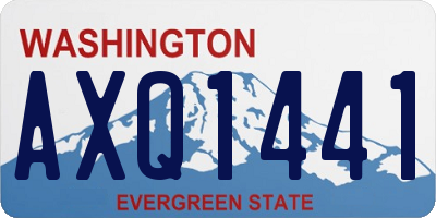 WA license plate AXQ1441