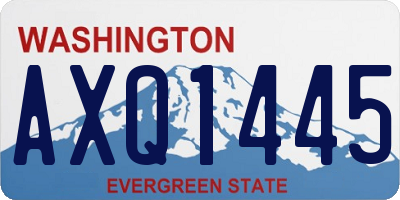 WA license plate AXQ1445