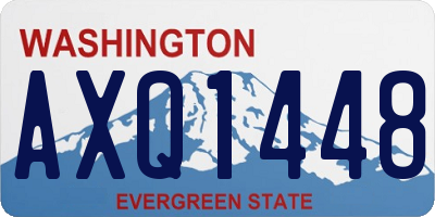 WA license plate AXQ1448