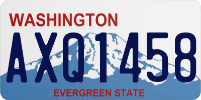 WA license plate AXQ1458