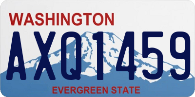 WA license plate AXQ1459