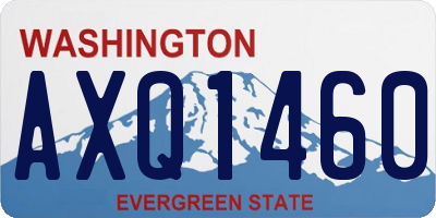WA license plate AXQ1460