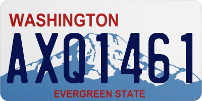 WA license plate AXQ1461