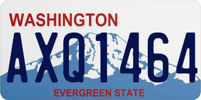 WA license plate AXQ1464