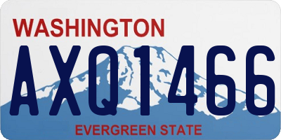 WA license plate AXQ1466