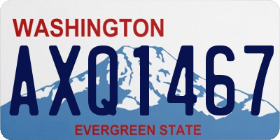 WA license plate AXQ1467