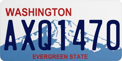WA license plate AXQ1470