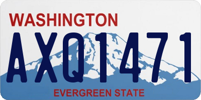 WA license plate AXQ1471