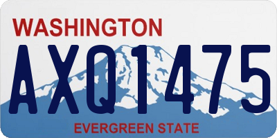 WA license plate AXQ1475