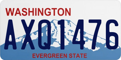WA license plate AXQ1476