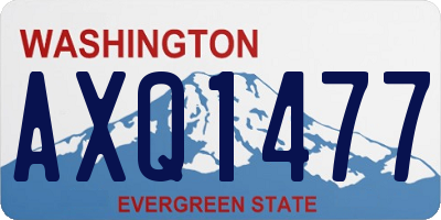 WA license plate AXQ1477