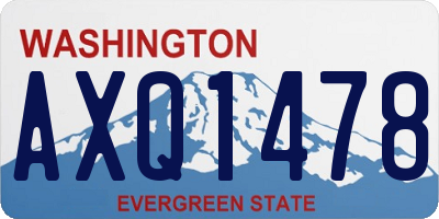 WA license plate AXQ1478