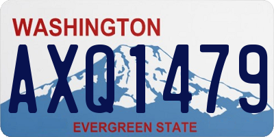 WA license plate AXQ1479