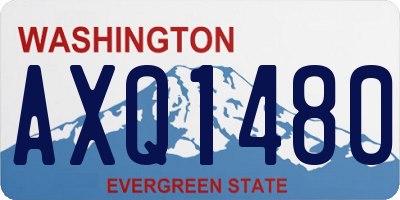 WA license plate AXQ1480