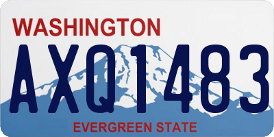 WA license plate AXQ1483