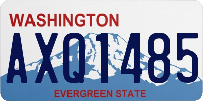 WA license plate AXQ1485