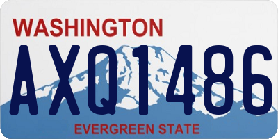 WA license plate AXQ1486