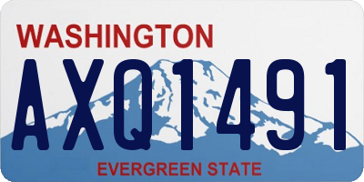 WA license plate AXQ1491
