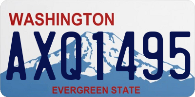 WA license plate AXQ1495