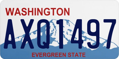 WA license plate AXQ1497