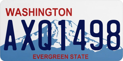 WA license plate AXQ1498