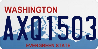 WA license plate AXQ1503