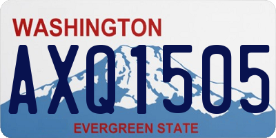WA license plate AXQ1505