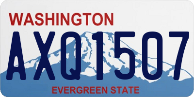 WA license plate AXQ1507