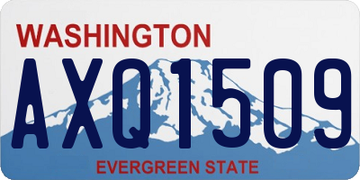 WA license plate AXQ1509