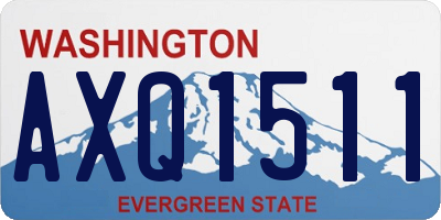 WA license plate AXQ1511
