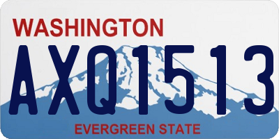 WA license plate AXQ1513