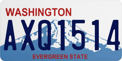 WA license plate AXQ1514