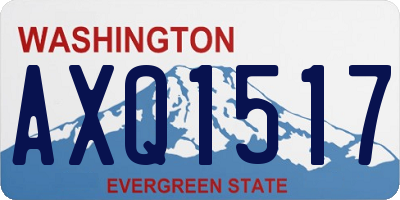WA license plate AXQ1517
