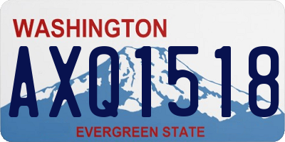 WA license plate AXQ1518