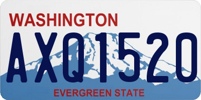 WA license plate AXQ1520